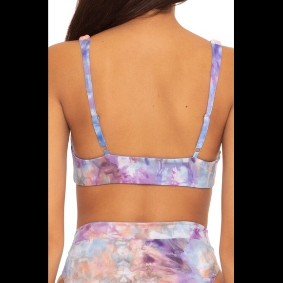 NWT Soluna‎ [ Medium ] Pacific Reversible Scoop Neck Bikini Top Purple - Picture 12 of 12